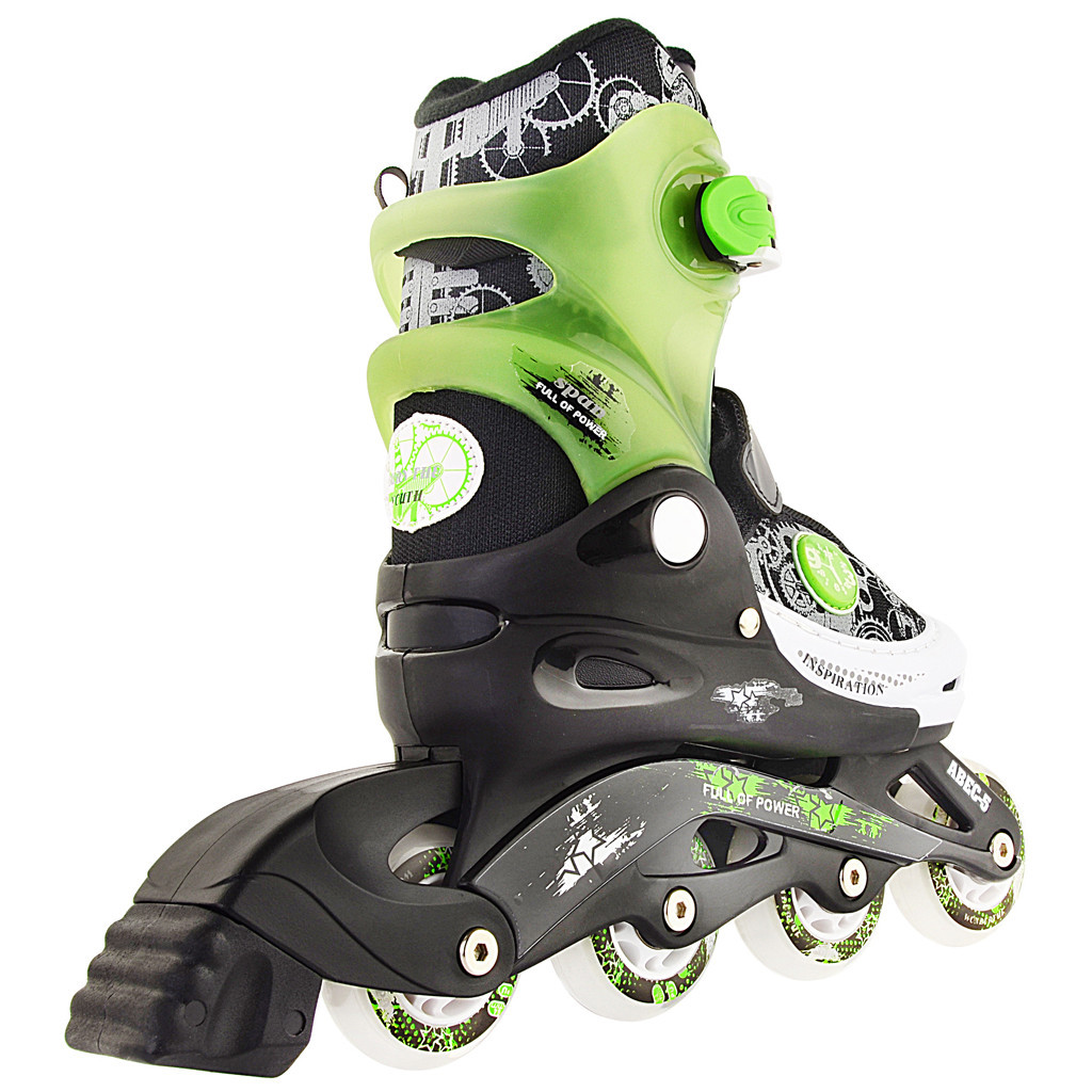 Роликові ковзани Action Pat Зелені 30-33 (PW-117CD-1/Green/30-33) - зображення 3