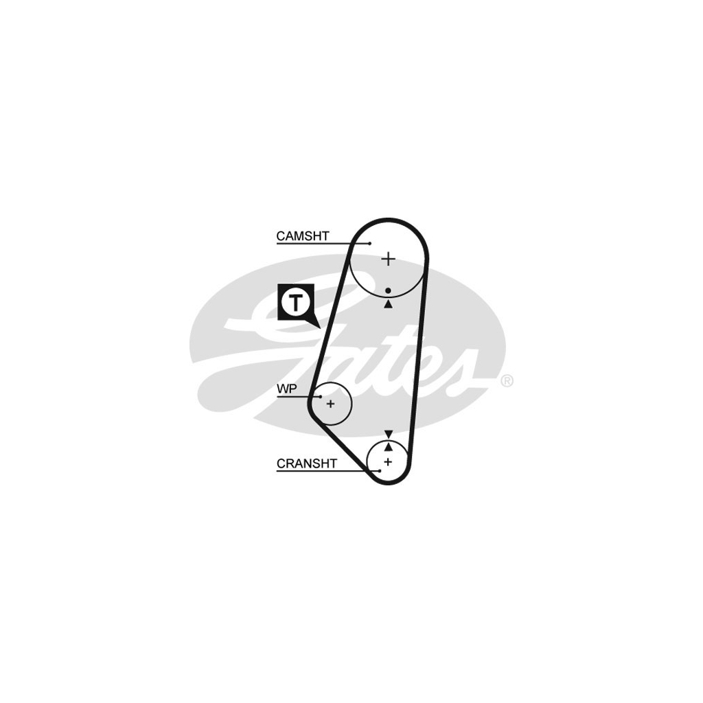 Ремінь ГРМ Gates 5400 - зображення 1