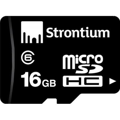 Карта пам'яті Strontium Flash 16GB microSD class 6 (SR16GTFC6A) - зображення 1