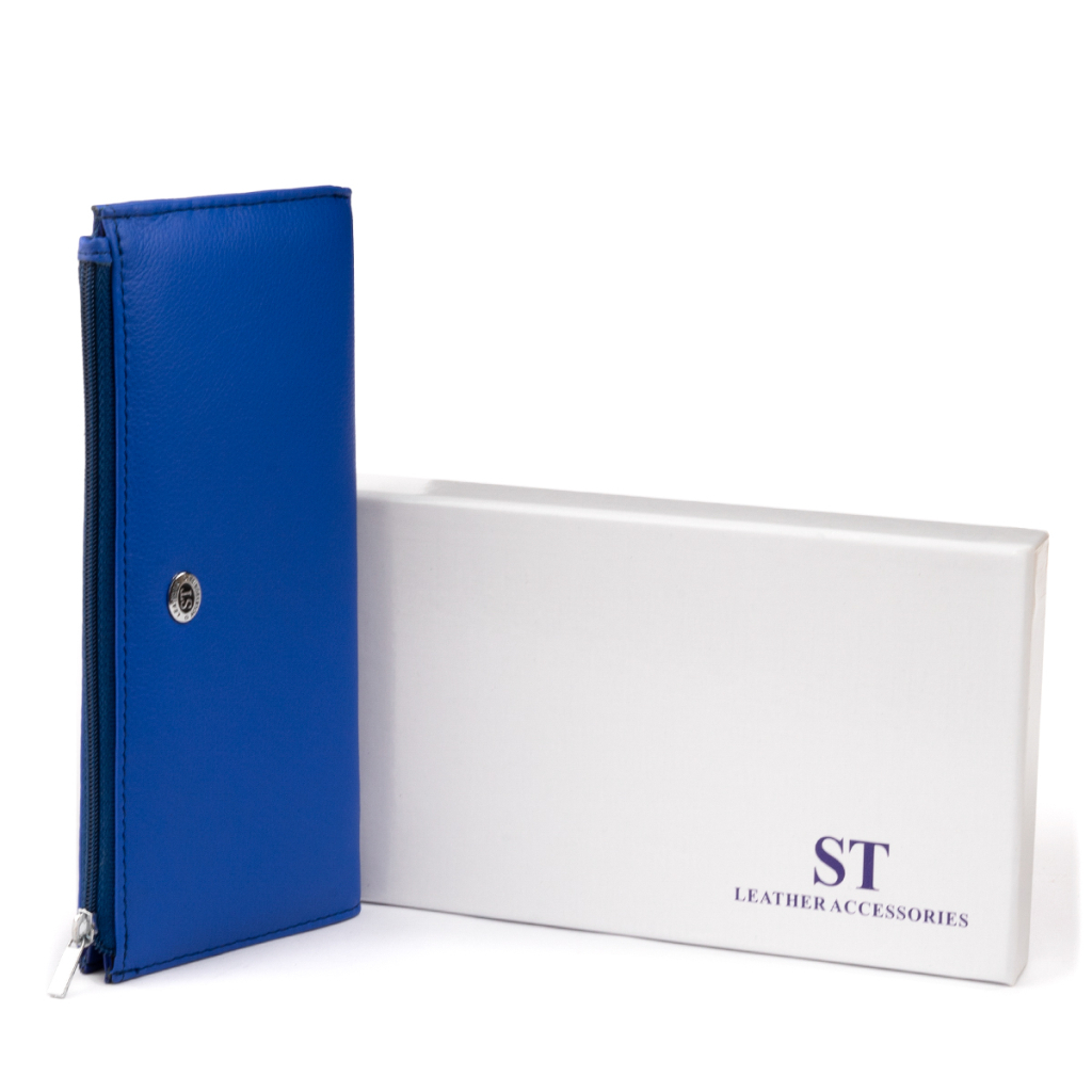 Гаманець ST Leather Зі шкіри унісекс Синій (19329) - изображение 9