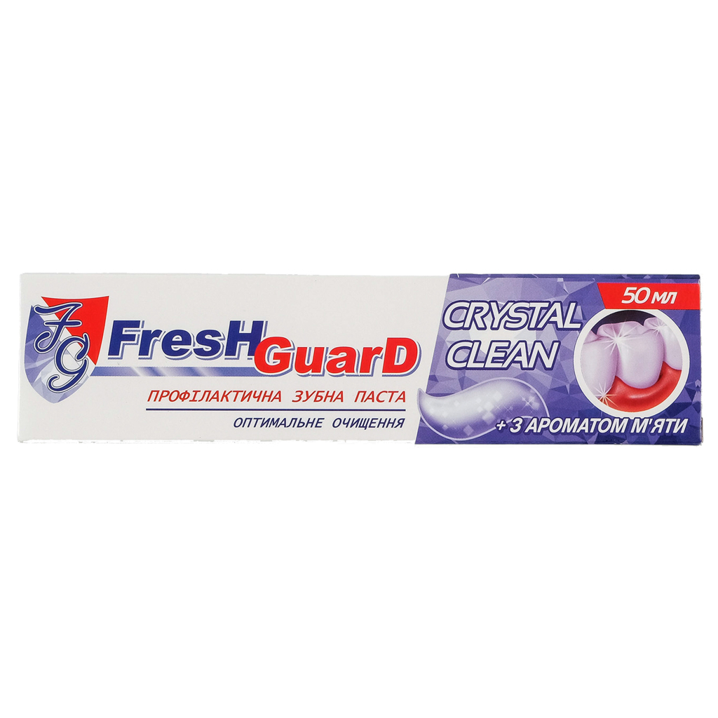 Зубна паста Fresh Guard Crystal Clean 50 мл (3800031751998) - зображення 1