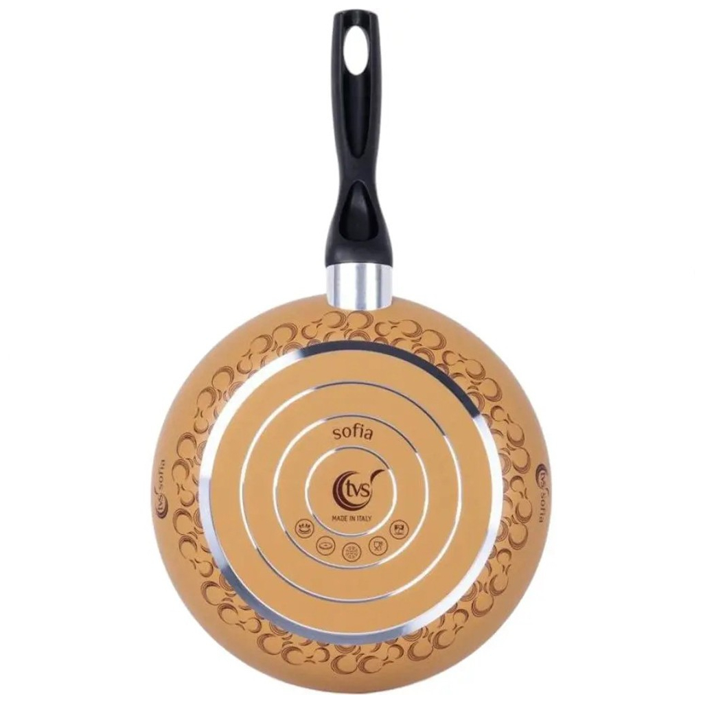 Сковорода TVS Sofia 28 см, жовта (83107282310001ж) - зображення 2