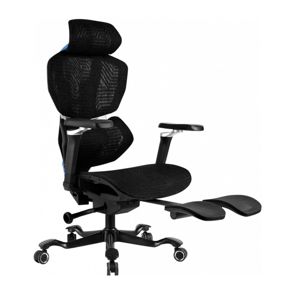 Крісло ігрове GT Racer X-7001 Black/Blue - зображення 6