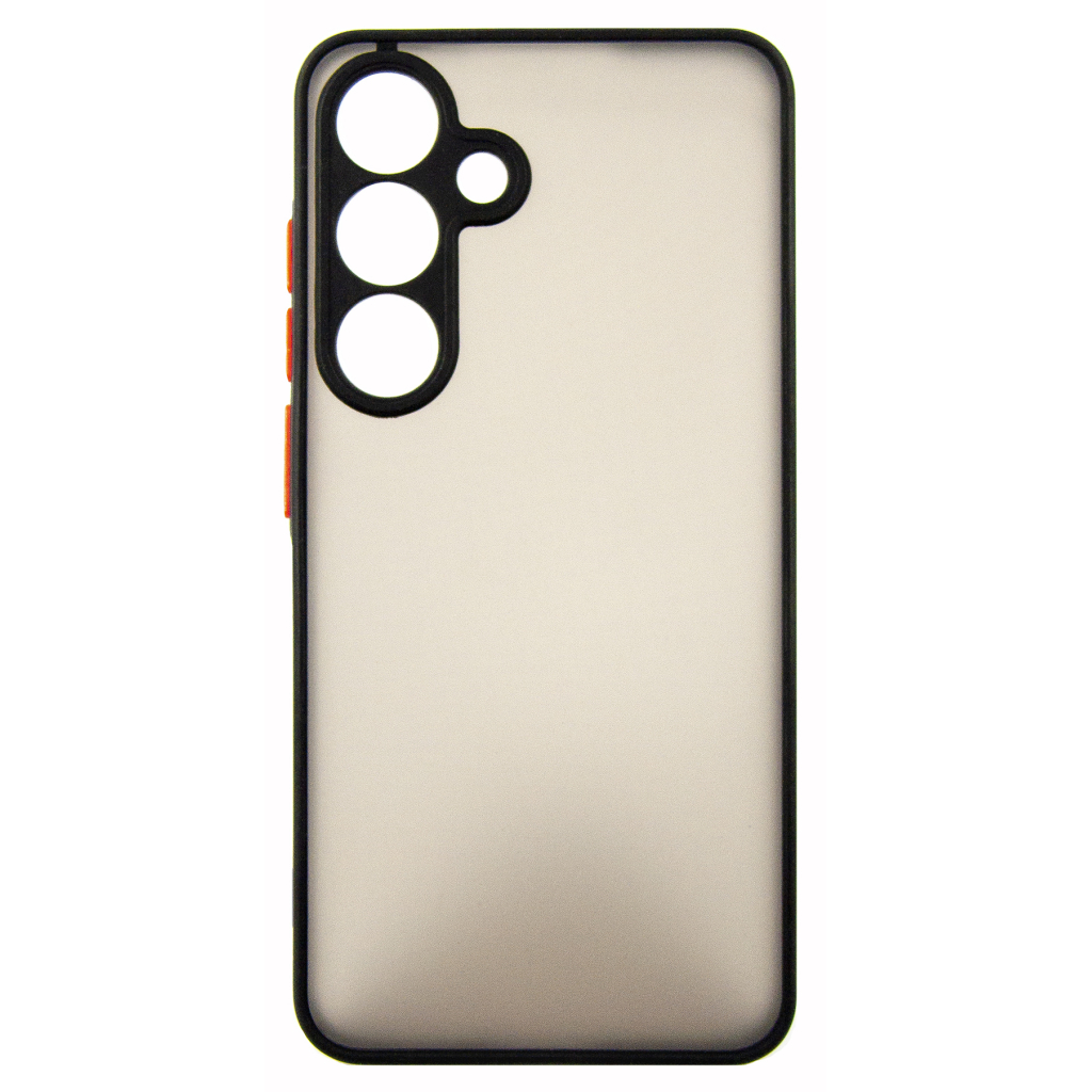 Чохол до мобільного телефона Dengos Samsung Galaxy S24 Matte + glass Black (DG-KM-109) - зображення 2