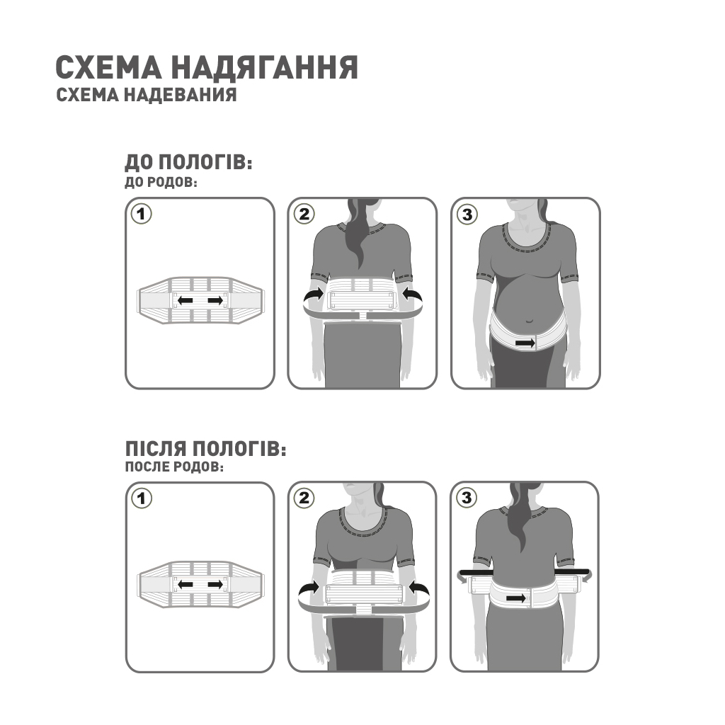 Бандаж MedTextile Бандаж до- та післяпологовий, розмір XL, люксшт (4820137293481) - изображение 5