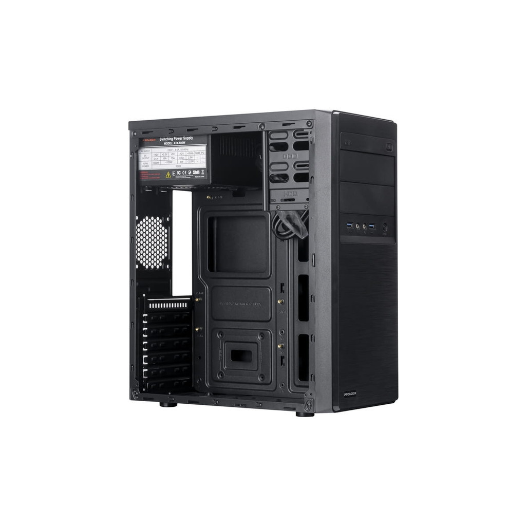 Корпус Prologix E108 500W Black - зображення 3