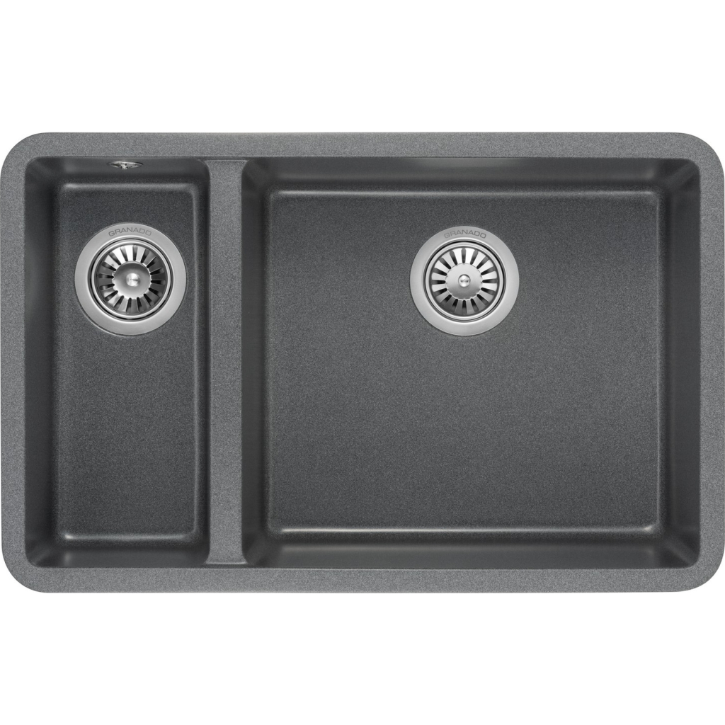 Мийка кухонна GRANADO Under top DOUBLE grafito (gr3409) - зображення 1