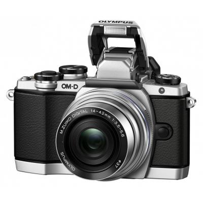 Цифровий фотоапарат Olympus E-M10 Pancake Zoom 14-42 mm Kit silver/black (V207024SE000) - зображення 6