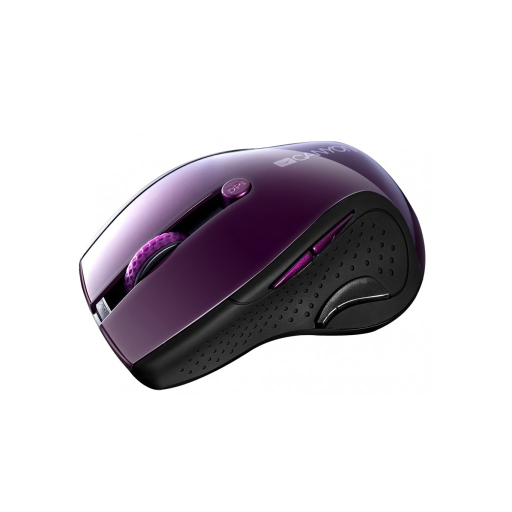 Мишка Canyon CNS-CMSW01P Wireless Purple/Black (CNS-CMSW01P) - зображення 2
