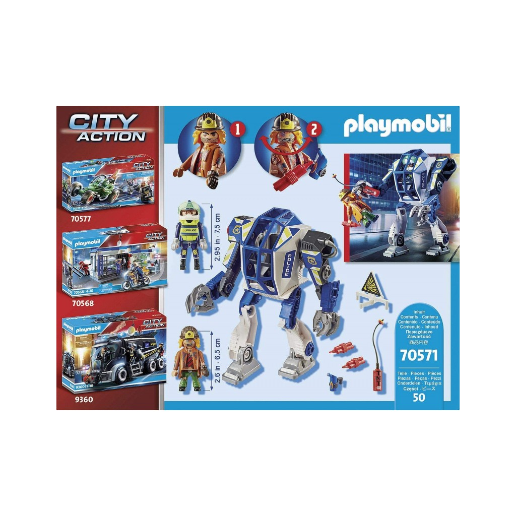 Конструктор Playmobil City action Поліцейський робот (70571) - зображення 6