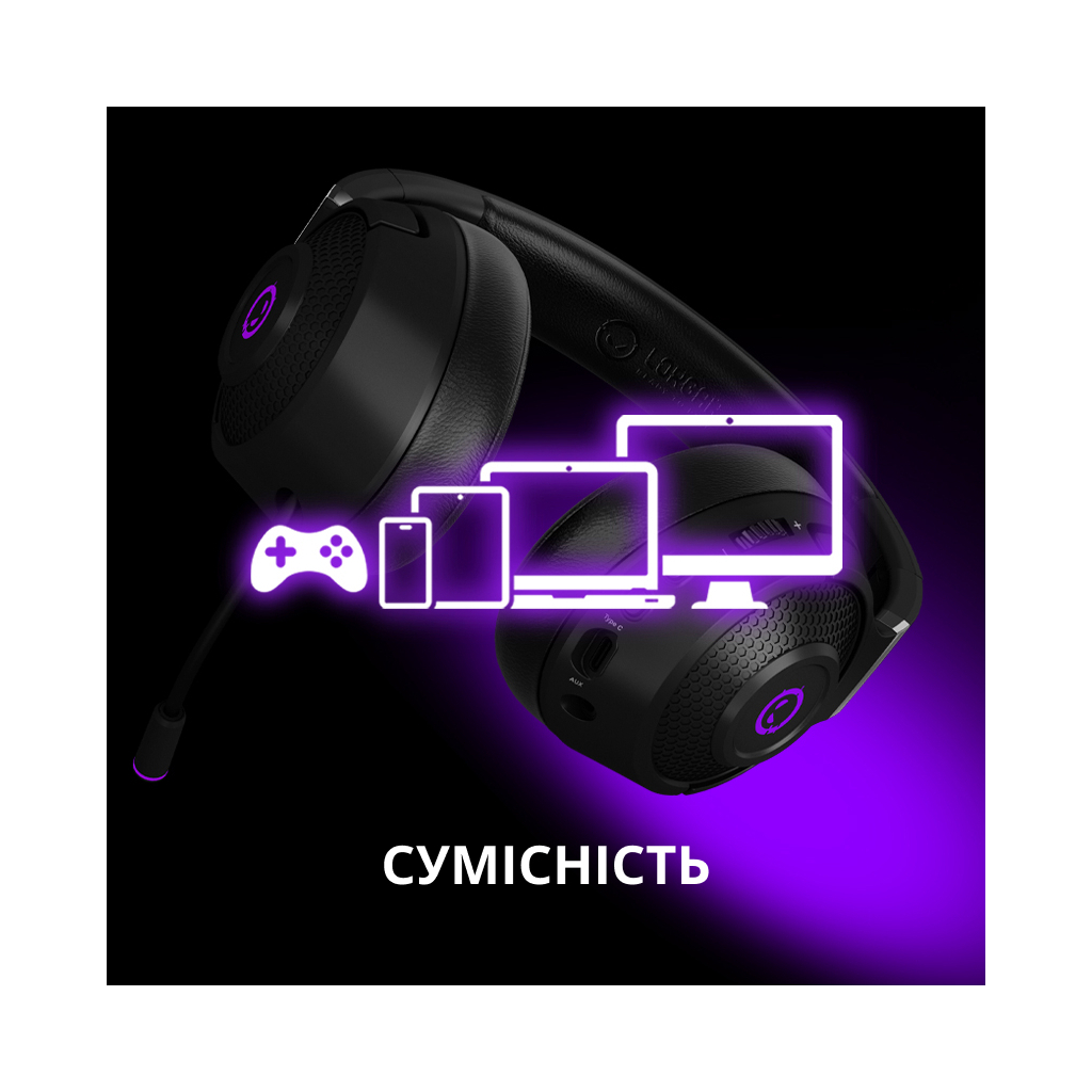 Навушники Lorgar Noah 702 Black (LRG-GHS702) - зображення 11