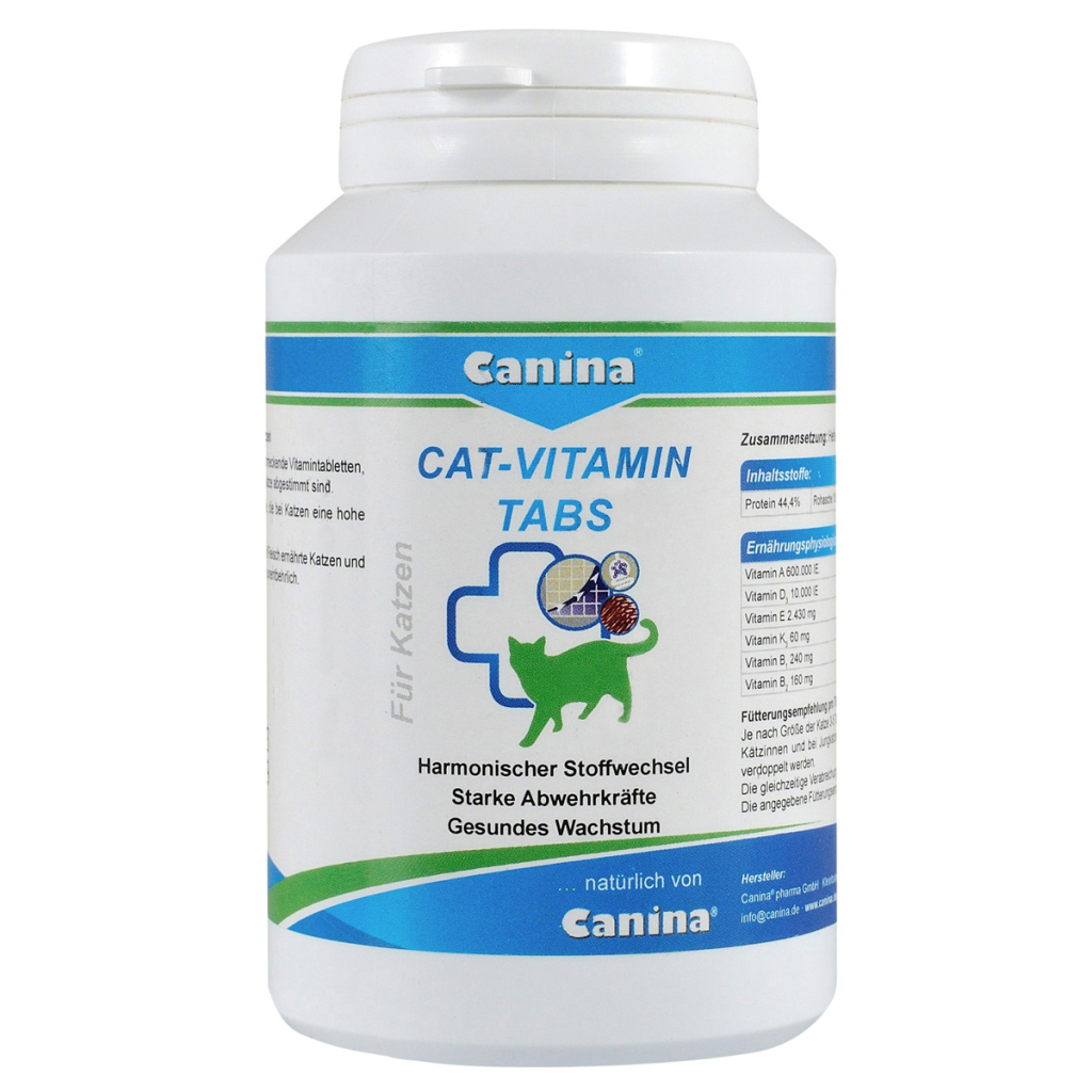 Вітаміни для котів Canina Cat-Vitamin Tabs 125 г/250 шт (4027565210329) - изображение 1