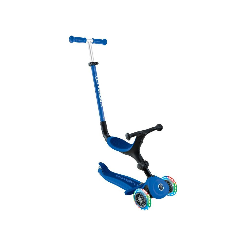 Самокат Globber Go Up Active 1+ до 20/50 кг Led синій/темно-синій (744-100) - зображення 1