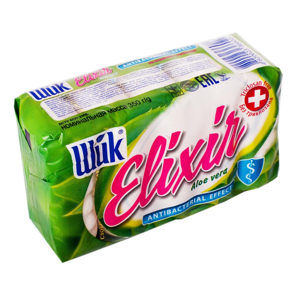 Тверде мило Шик Еліксир антибактеріальний Алое Віра 5x70 г (4820023366022) - зображення 1