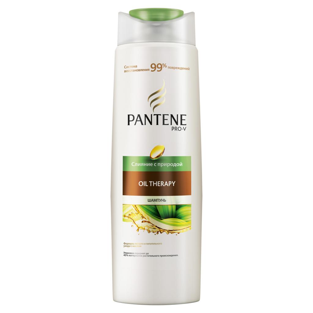 Шампунь Pantene Злиття з природою Зміцнення та Блиск 600 мл (4015600744878) - зображення 1