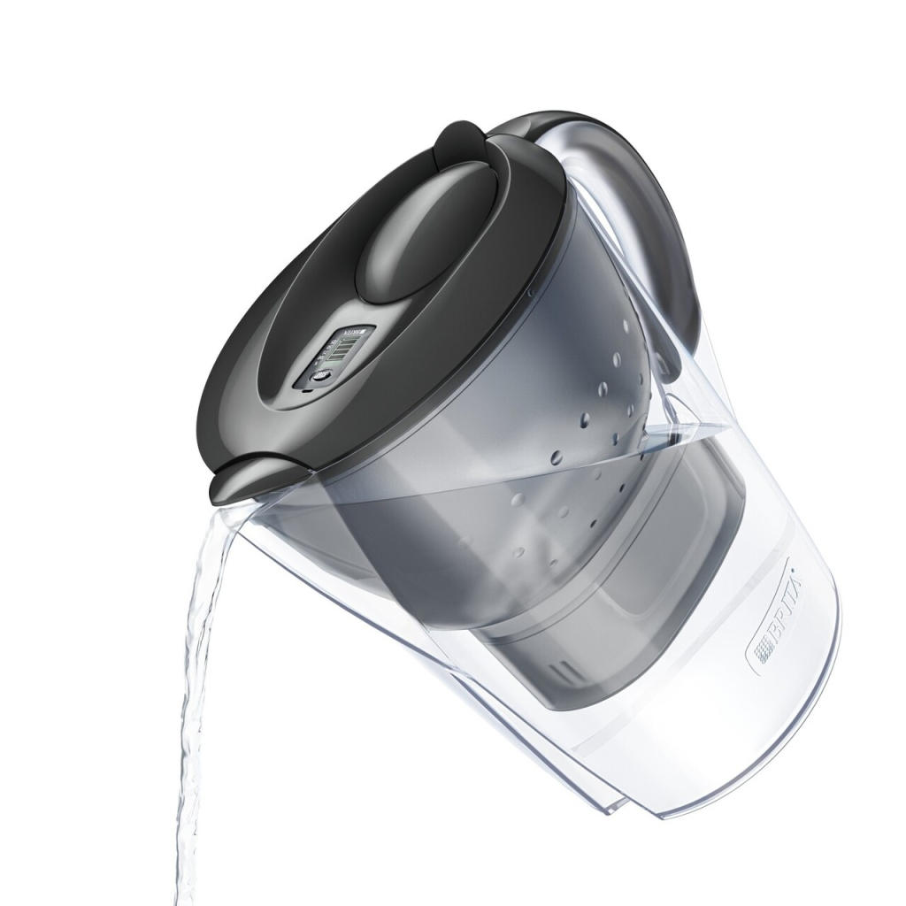 Фільтр-глечик Brita Marella Memo MXPro 2.4л (1.4л води) з фільтр-картриджем 3шт, графіт (1052796) - изображение 4