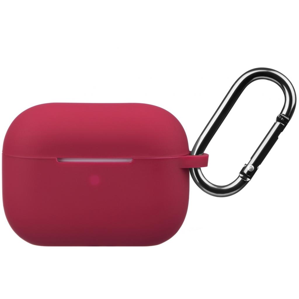 Чохол для навушників 2E для Apple AirPods Pro Pure Color Silicone 2.5 мм Cherry red (2E-PODSPR-IBPCS-2.5-CHR) - зображення 1