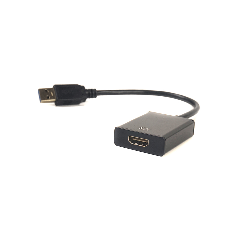 Перехідник USB 3.0 M to HDMI female PowerPlant (CA910373) - зображення 1