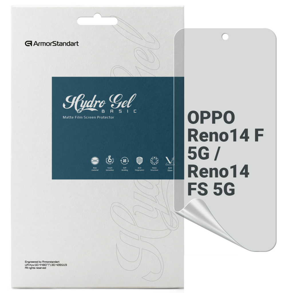 Плівка захисна Armorstandart hydrogel Matte OPPO Reno14 F 5G / Reno14 FS 5G (ARM87119) - зображення 1