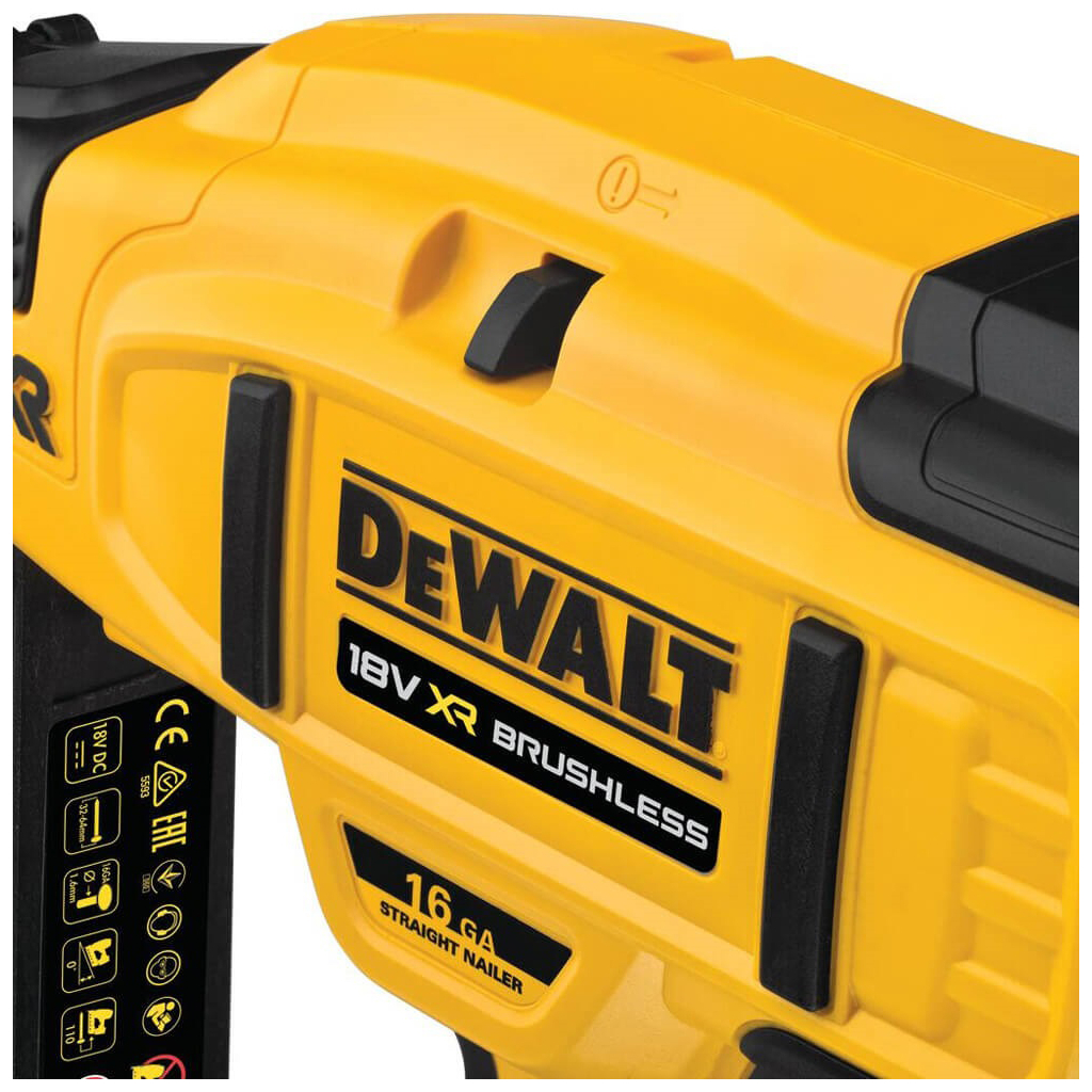 Цвяхозабивач DeWALT 18В XR, діаметр/довжина цвяха 1.6/32-64мм, кейс TSTAK (без АКБ та ЗП) (DCN662NT) - изображение 2