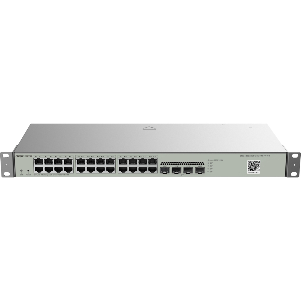Комутатор мережевий Ruijie Networks RG-NBS3100-24GT4SFP-V2 - зображення 1