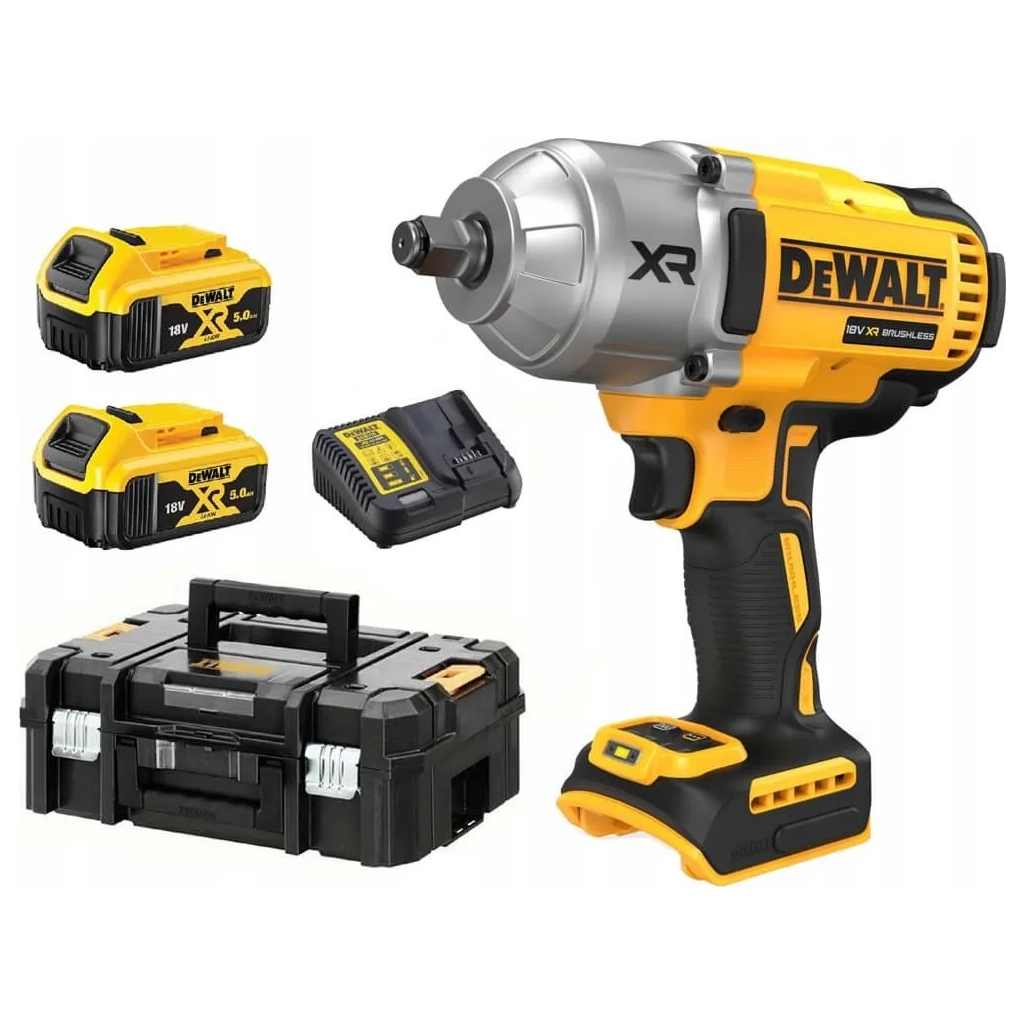 Гайковерт DeWALT 18 В XR Li-lon, 2*5Ah, кейс TSTAK (DCF900P2T) - зображення 1