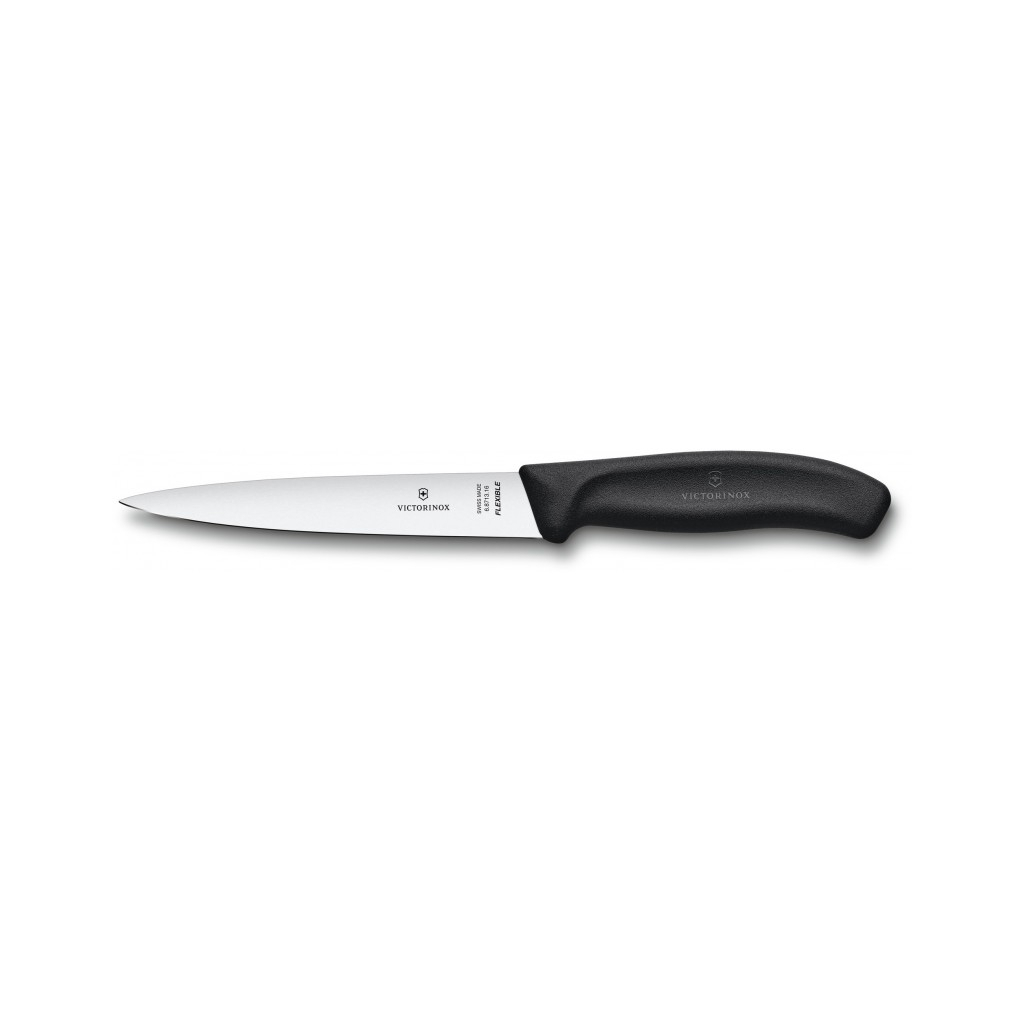 Кухонний ніж Victorinox SwissClassic Filleting Flex 16 см Black (6.8713.16B) - зображення 1