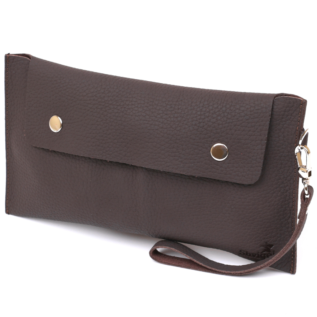Косметичка Shvigel Шкіряна матова тревел Коричнева (16418) - зображення 1