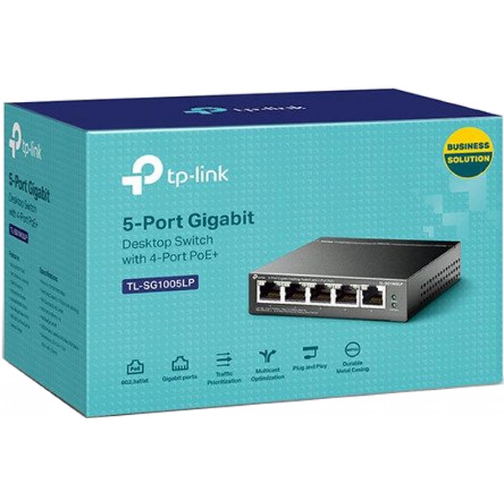 Комутатор мережевий TP-Link TL-SG1005LP - зображення 3