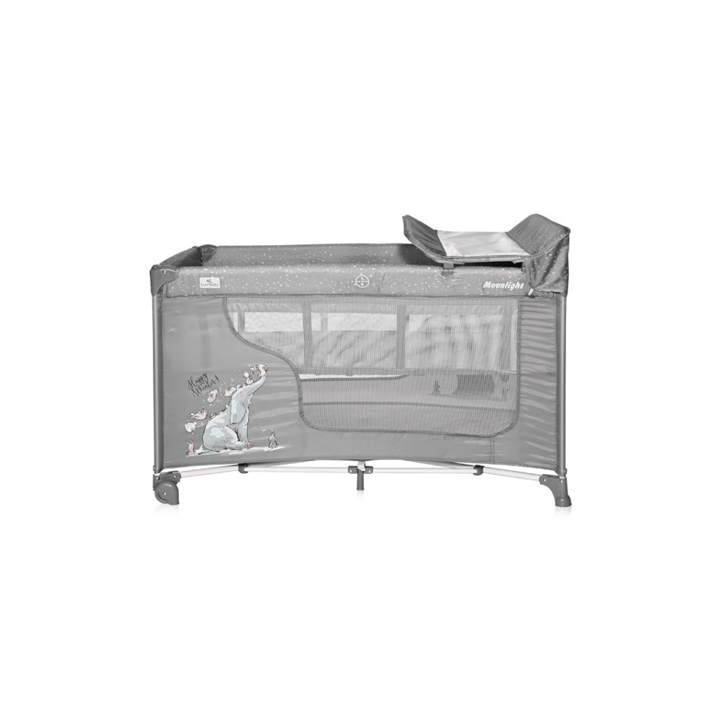 Дитячий манеж Bertoni/Lorelli MOONLIGHT 2L+ grey fun - зображення 2