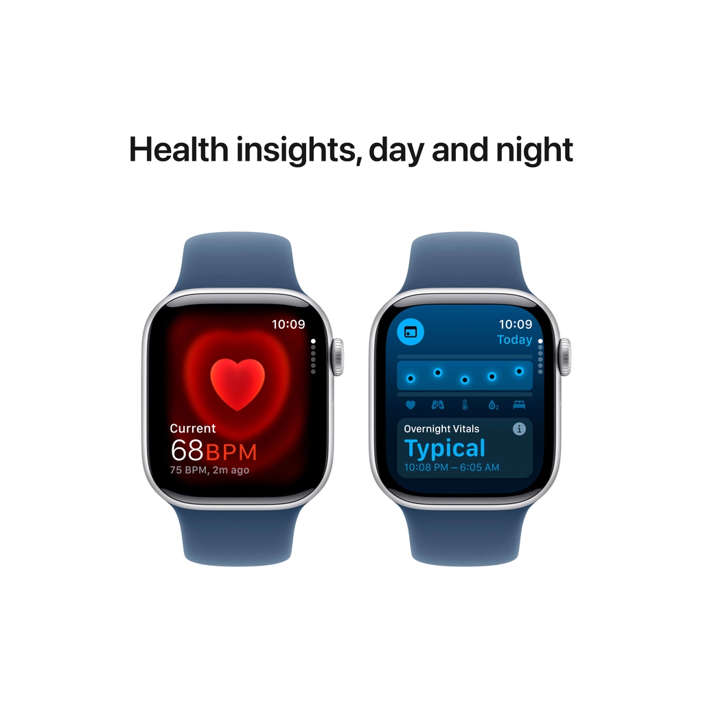 Смарт-годинник Apple Watch Series 10 GPS 42mm Silver Aluminium Case with Denim Sport Band - S/M (MWWA3QH/A) - зображення 5