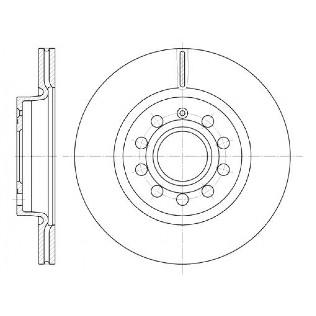 Гальмівний диск REMSA 6647.10 - зображення 1