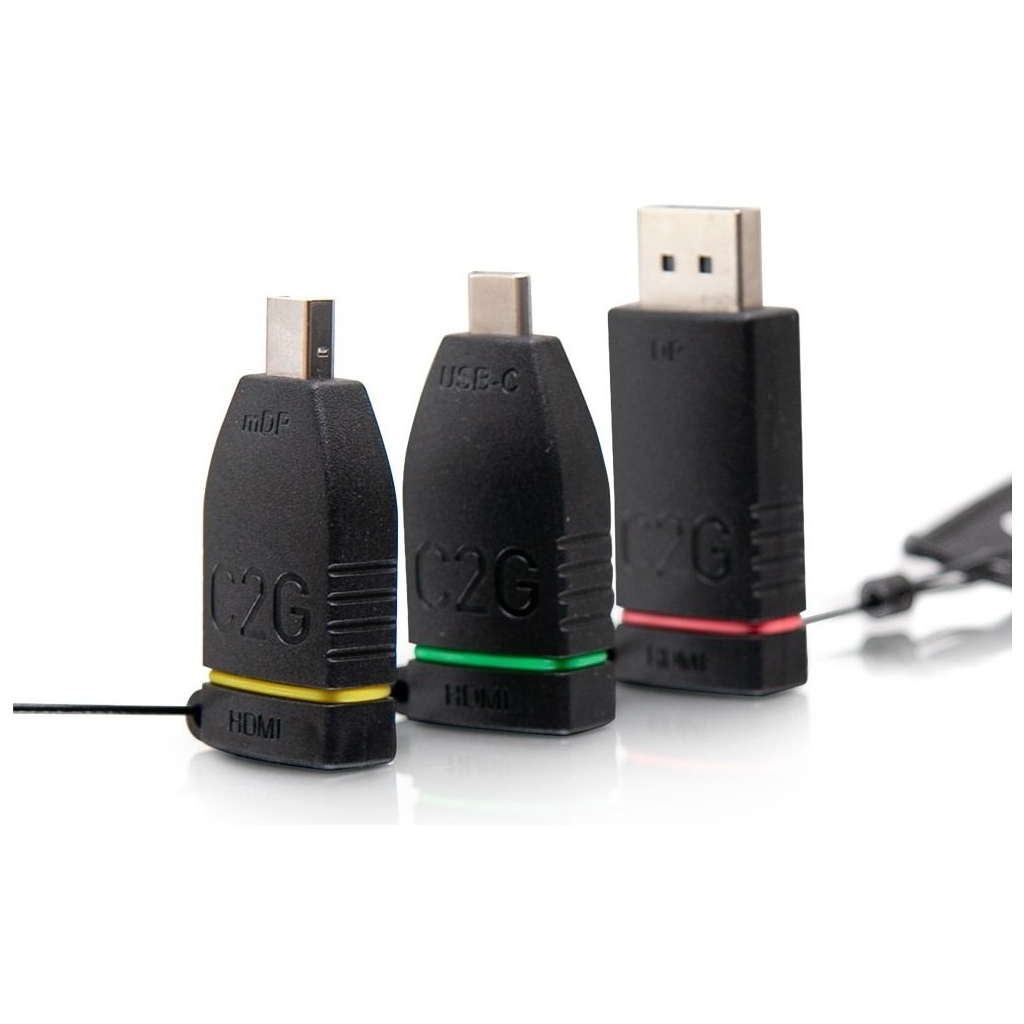 Перехідник C2G Retractable Ring HDMI to mini DP DP USB-C (CG84269) - зображення 2