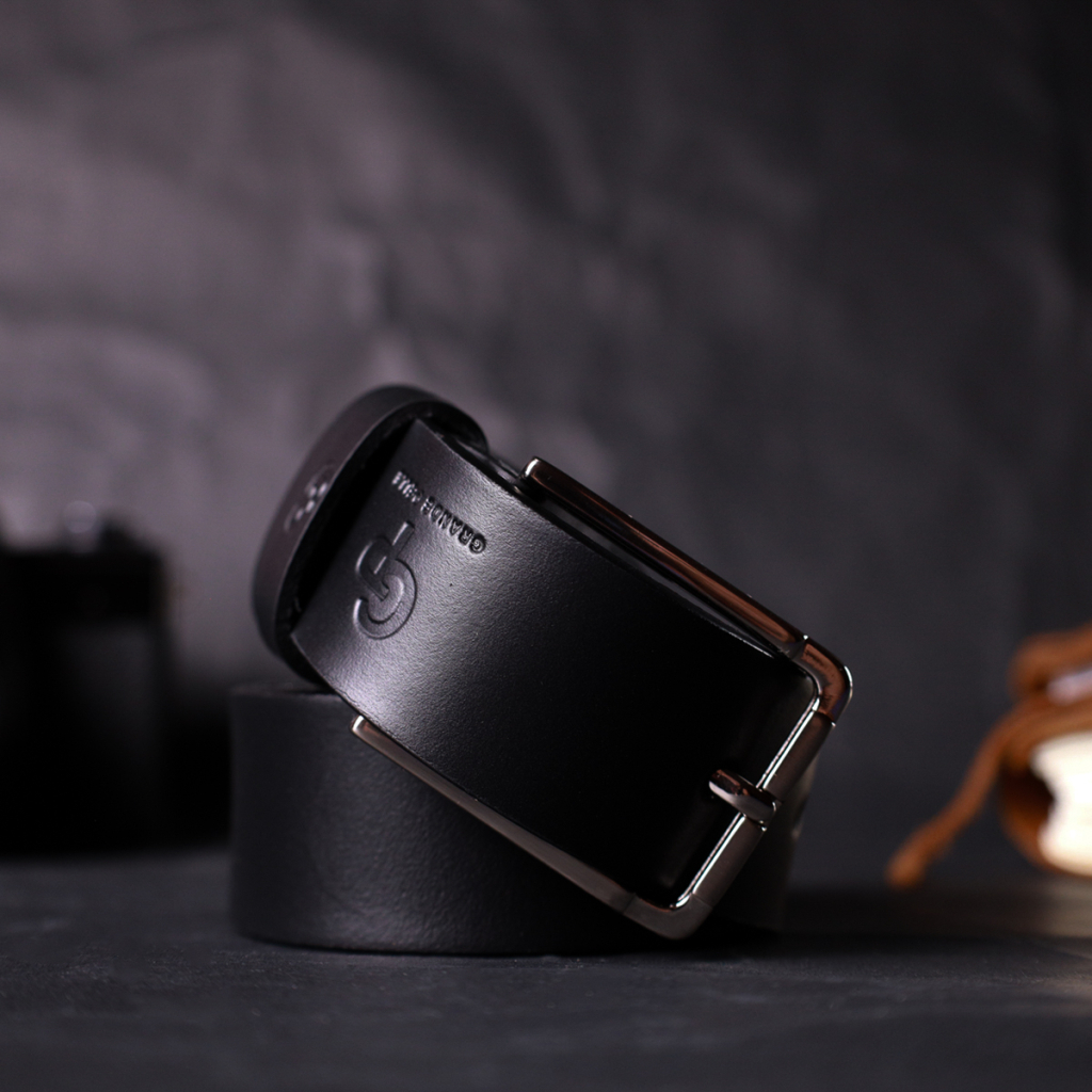 Ремінь Grande Pelle Брючний з натуральної шкіри Чорний (11676) - зображення 10