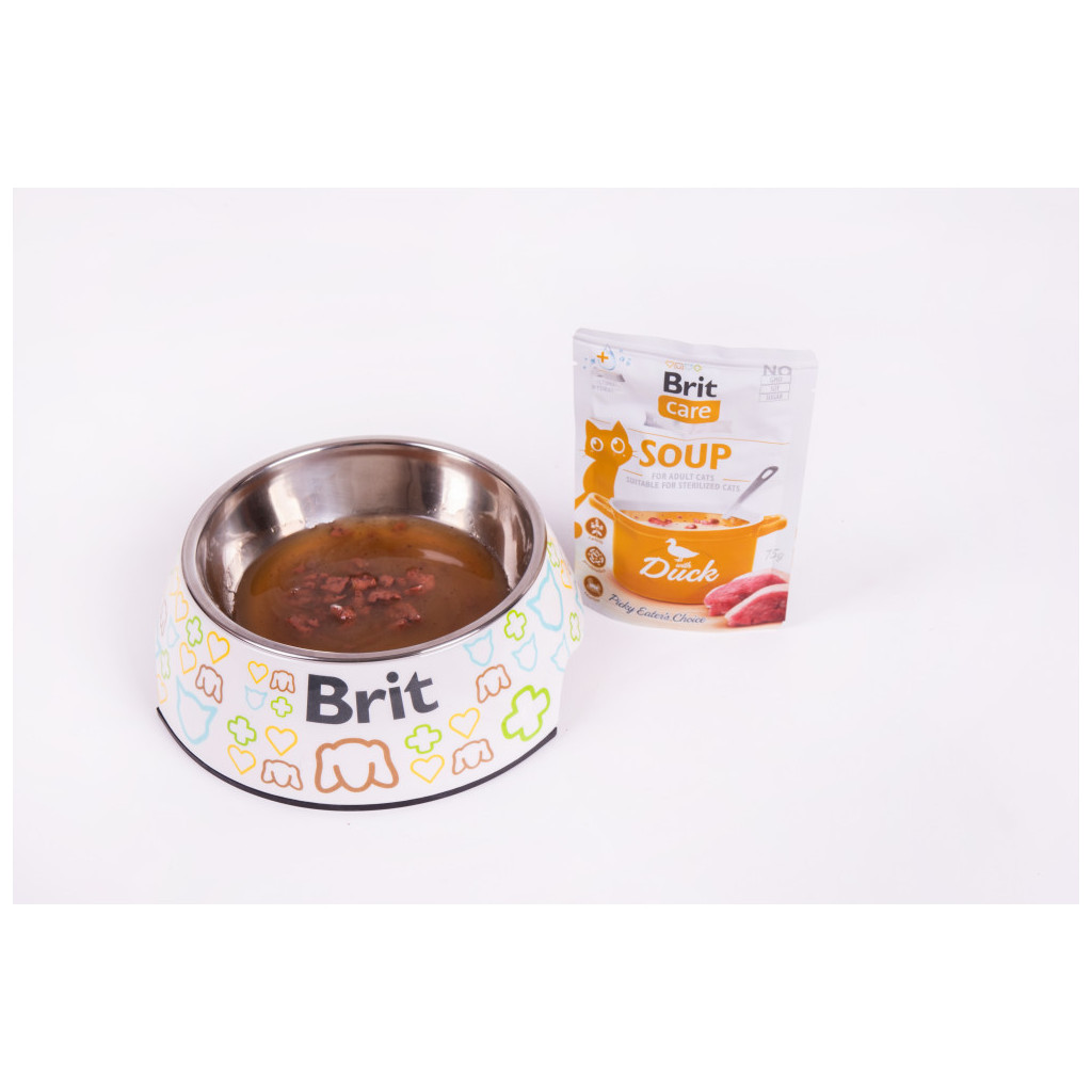 Вологий корм для кішок Brit Care Soup with Duck з качкою 75 г (8595602569182) - зображення 4