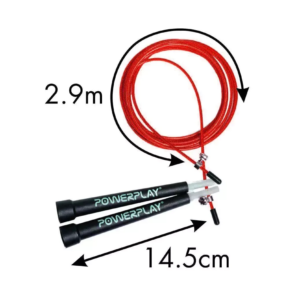 Скакалка PowerPlay 4202 швидкісна Червона (PP_4202_Red) - зображення 6