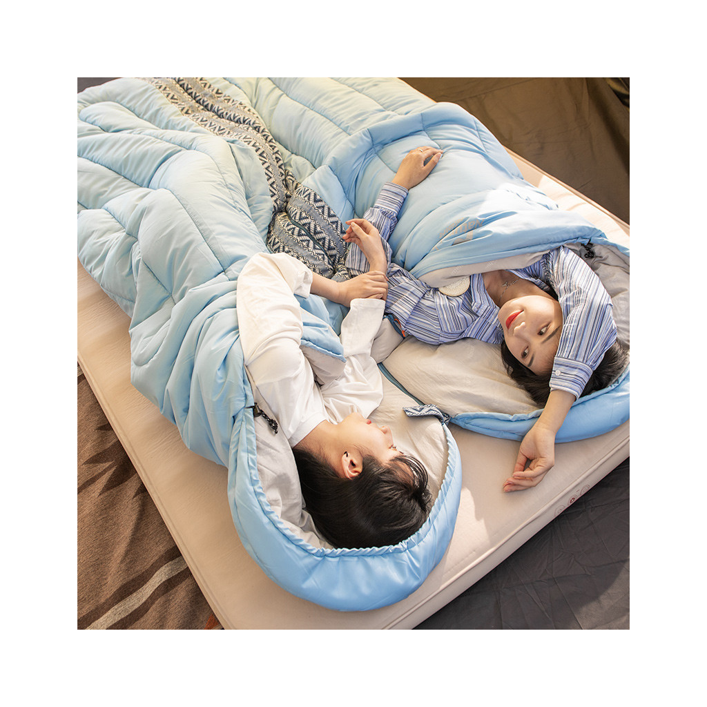 Спальний мішок Naturehike L250 NH21MSD07 Blue Left (6927595774830-L) - зображення 6