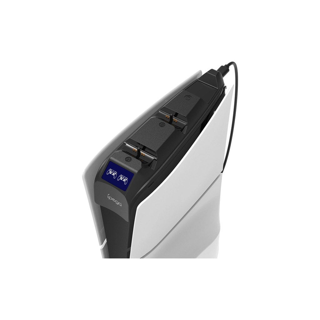 Зарядний пристрій iPega PG-P5S016 Для геймпадів DualSense PS5 Sony PlayStation 5 Slim Black (PG-P5S016) - зображення 2