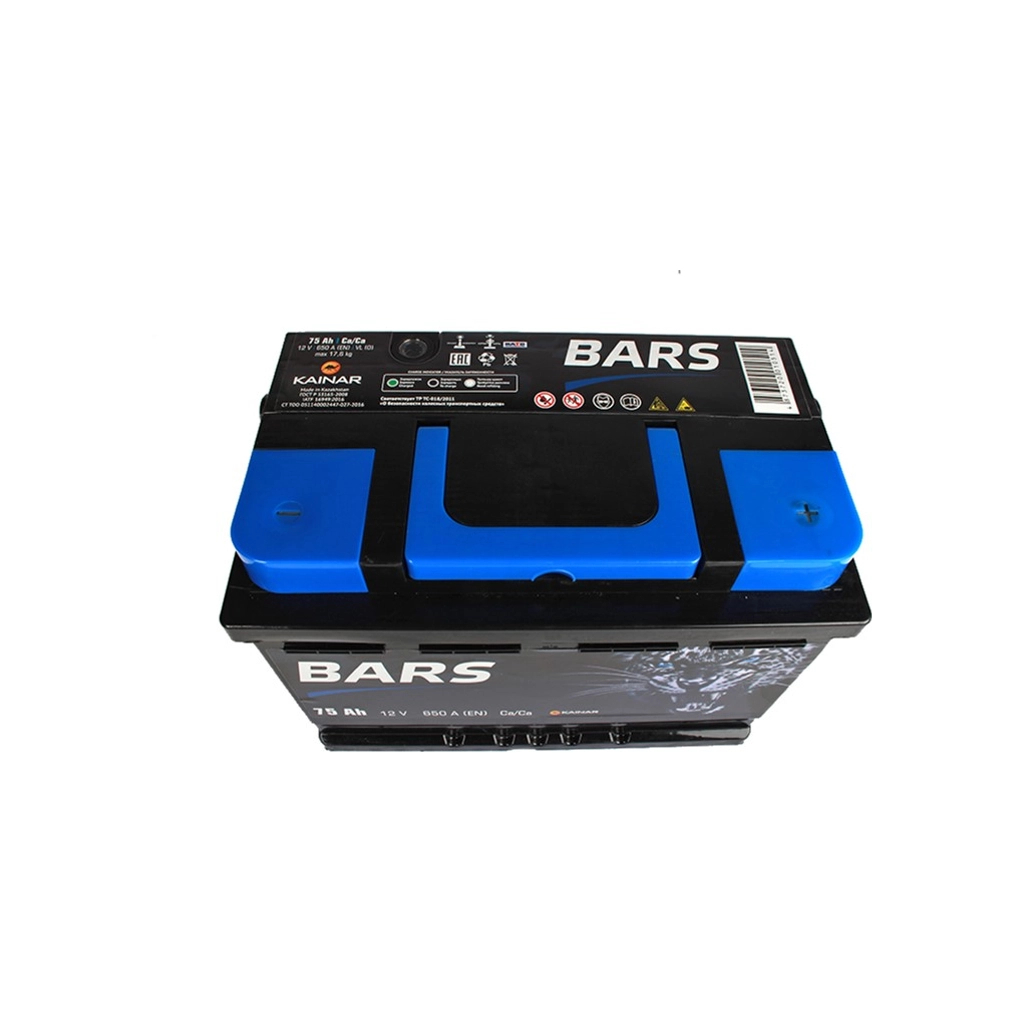 Акумулятор автомобільний Bars 75Ah Н Ев (-/+) (650EN) - зображення 2