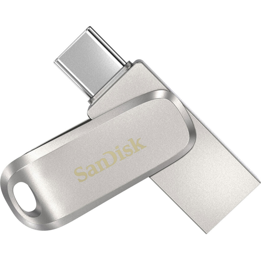 USB флеш накопичувач SanDisk 1TB Ultra Dual Luxe Silver USB 3.2/Type-C (SDDDC4-1T00-G46) - изображение 2