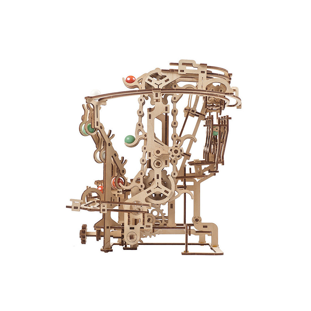 Конструктор Ugears Механічна модель Марбл-траса Ланцюговий підйомник (70069) - зображення 5