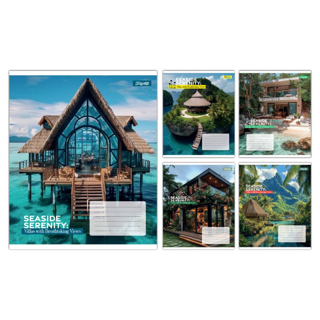 Зошит 1 вересня Seaside Serenity А5 24 аркушів лінія (768033) - зображення 1