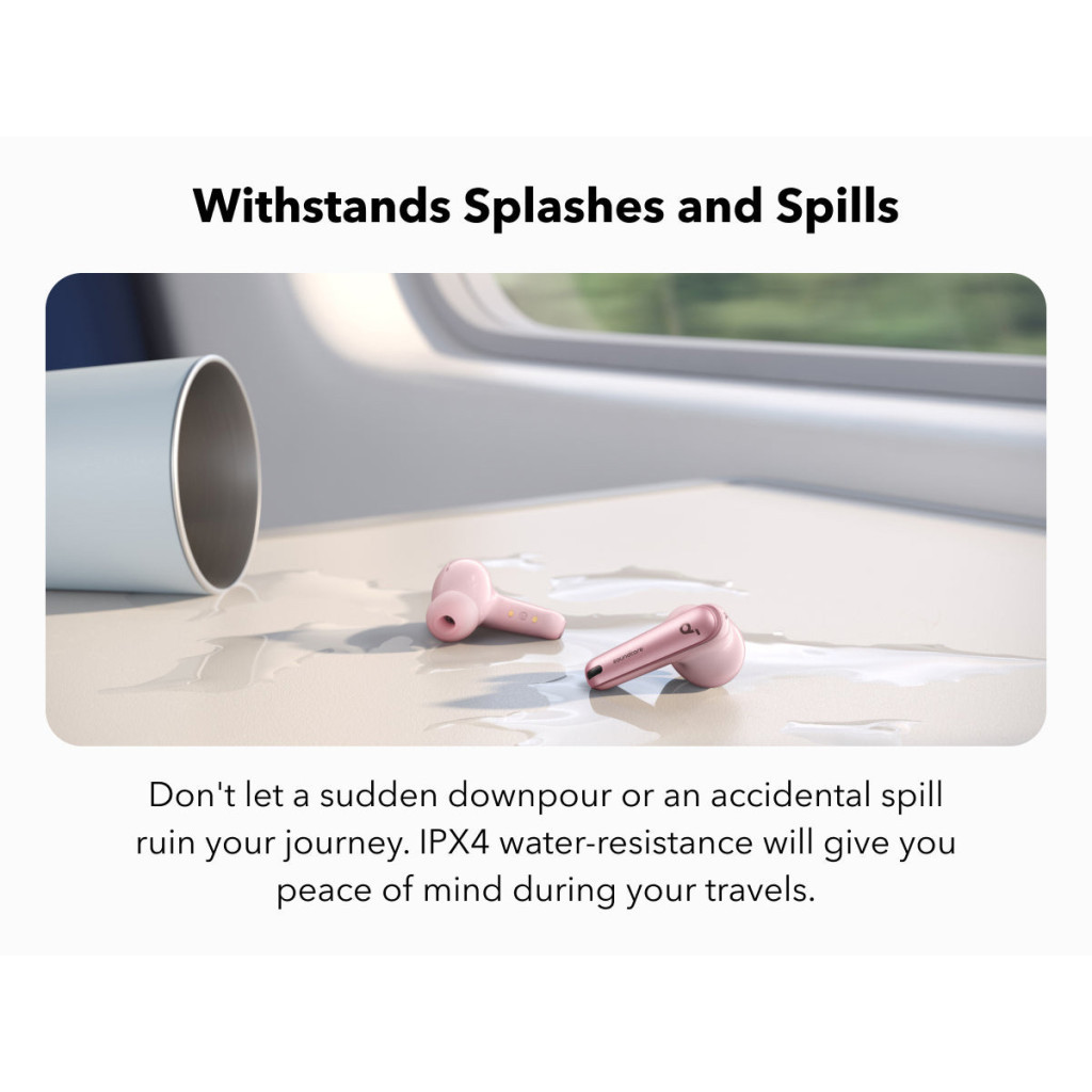 Навушники Anker SoundСore Liberty 4 NC Pastel Pink (A3947G51) - зображення 9