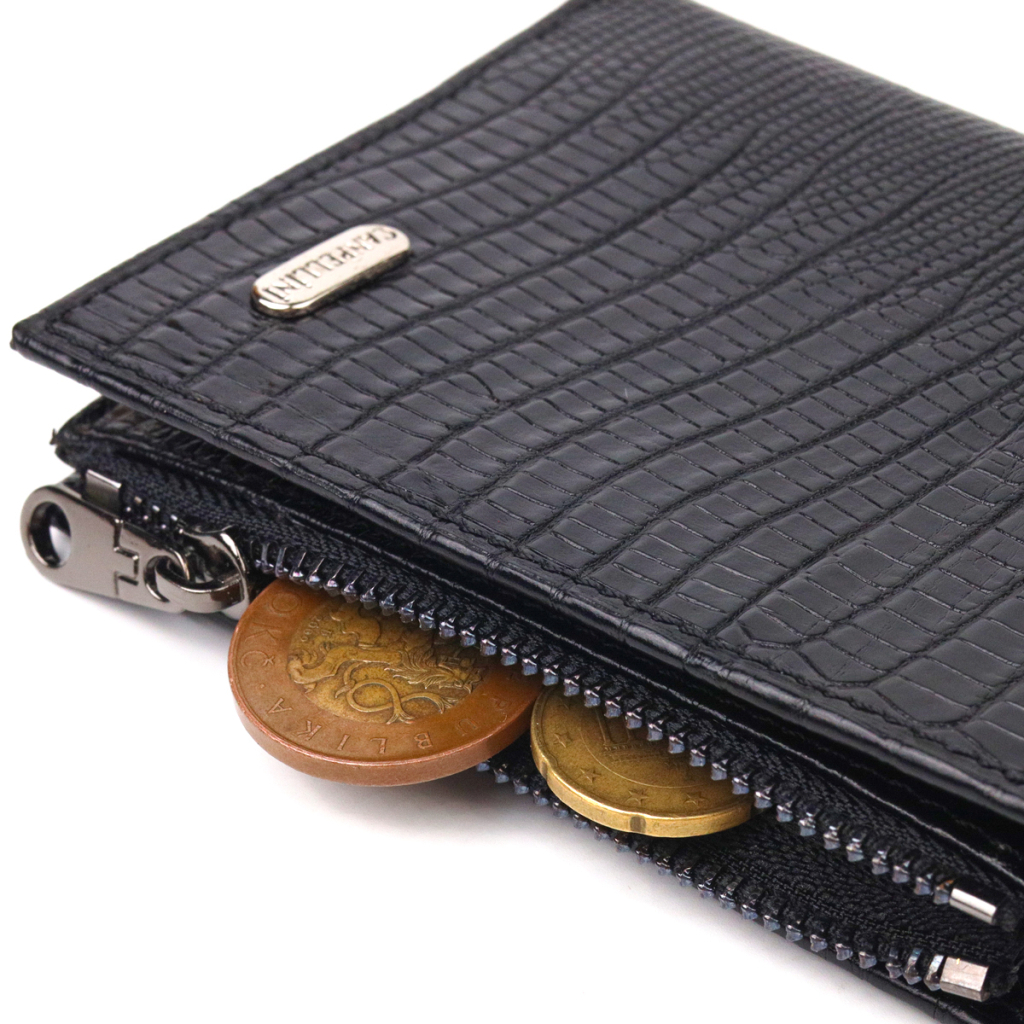 Гаманець Canpellini З натуральної шкіри Чорний (21672) - зображення 7