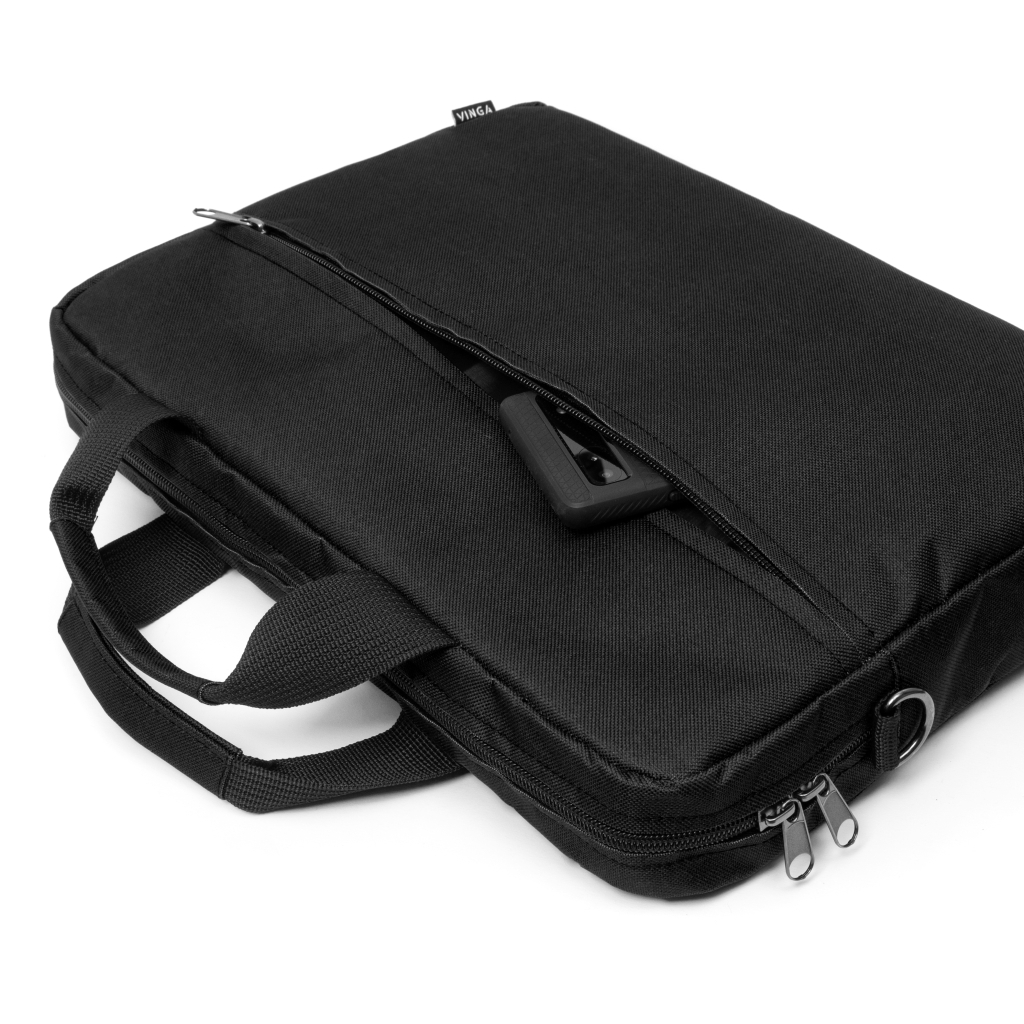 Сумка для ноутбука Vinga 14" NB1402 Black, white print (NB1402UWBK) - зображення 5