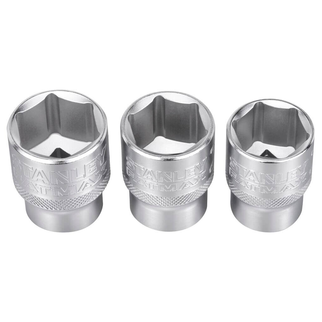 Набір торцевих головок Stanley торцевих 1/2" Maxi Drive, з шестигранним профілем, 3 шт: 21, 22, 24 мм. (FMMT17095-0) - picture 3