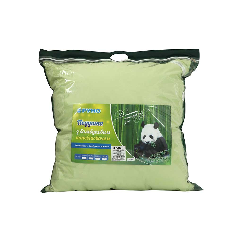 Подушка Руно Бамбукова салатова 70х70 см (313.52БКУ_Салатовий) - зображення 6