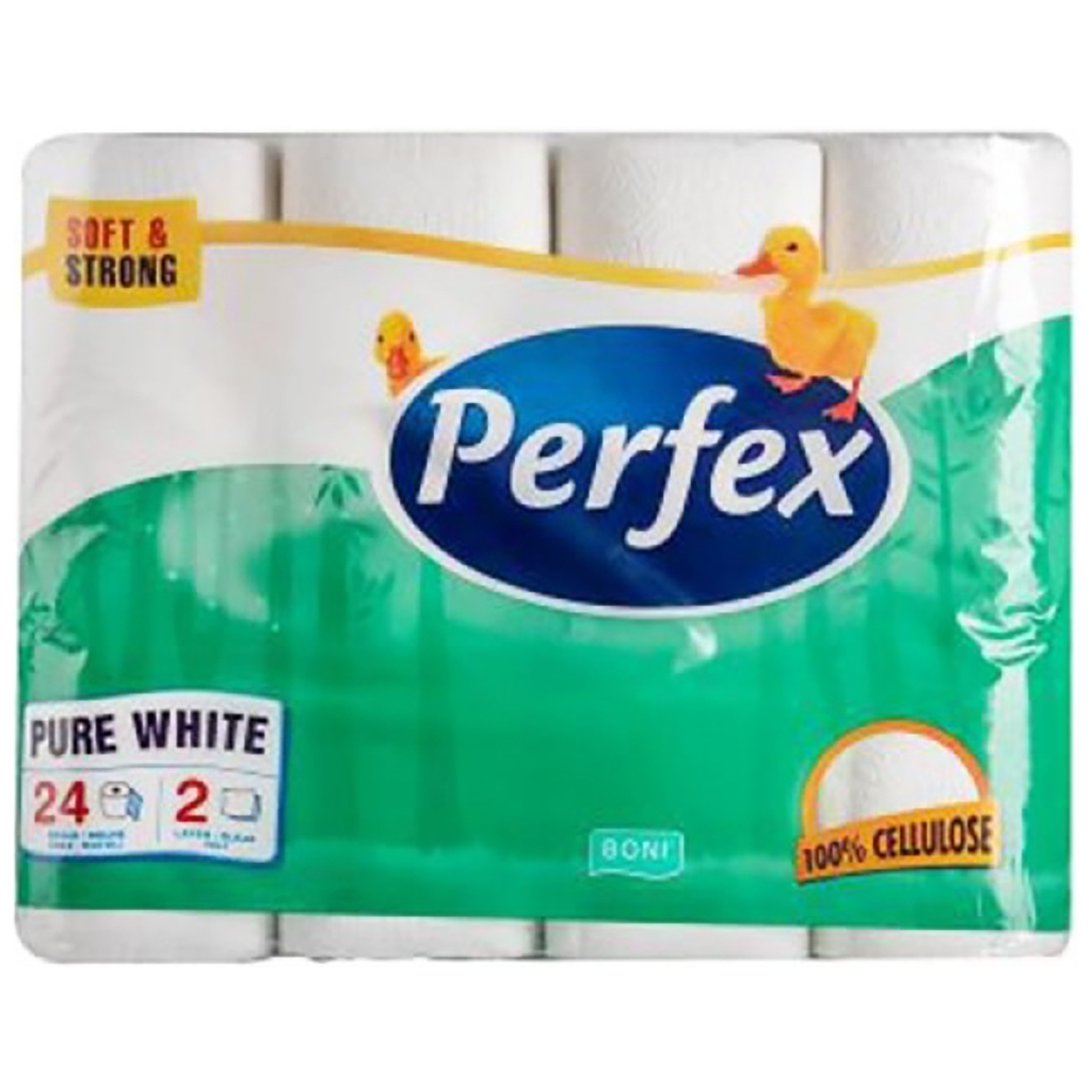 Туалетний папір Perfex Boni 2 шари 24 рулони (8600101745446) - зображення 1