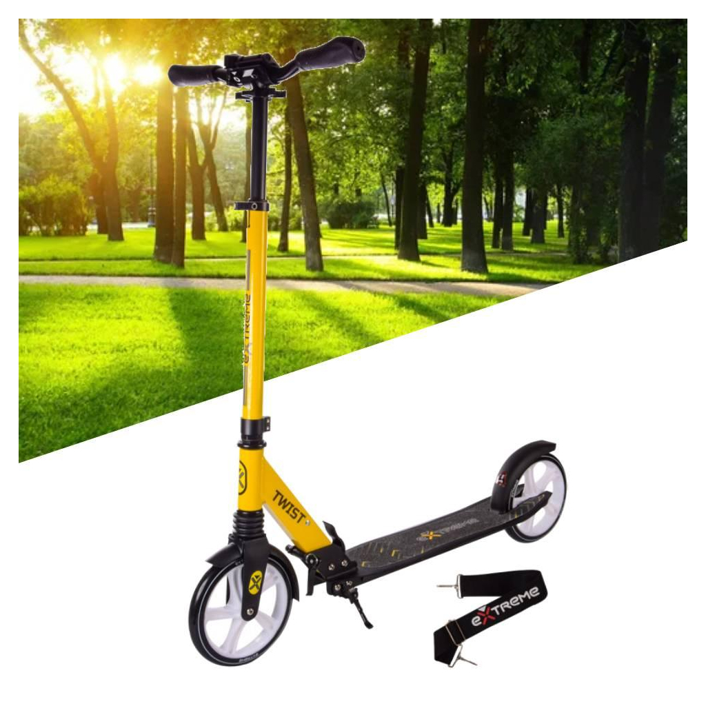 Самокат Extreme Twist PU 200 мм Yellow (SK205) - зображення 3