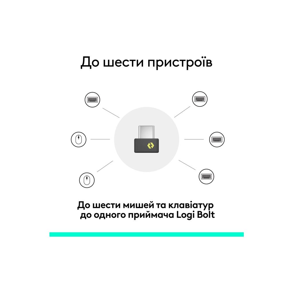 Адаптер Logitech BOLT Receiver USB-C - 2.4GHZ (L956-000157) - зображення 5